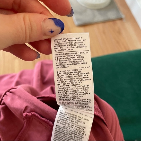 ATHLETA Brooklyn Heights Pink Rose Blush High Rise Jogger Pants 533443 EUC Sz 2 - Picture 11 of 12